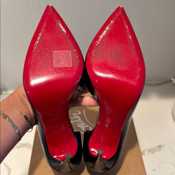 Christian Louboutin Iriza 100 Black Patent - Picture 4 of 16